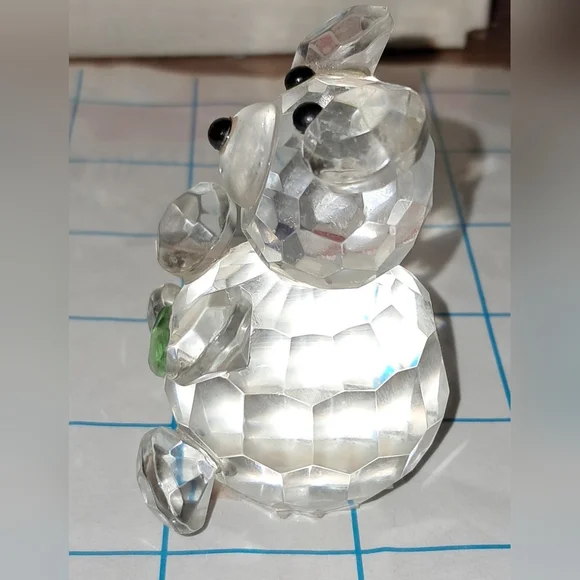 Clear Stone Faceted Bear - Picture 3 of 10